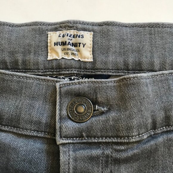 Citizens of Humanity Emerson Slim Boyfriend Jeans Denim Womens 29 Gray Ankle - Picture 6 of 13